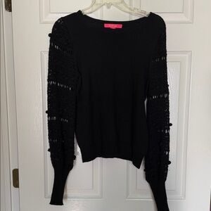 Lilly Pulitzer Black Knit Top